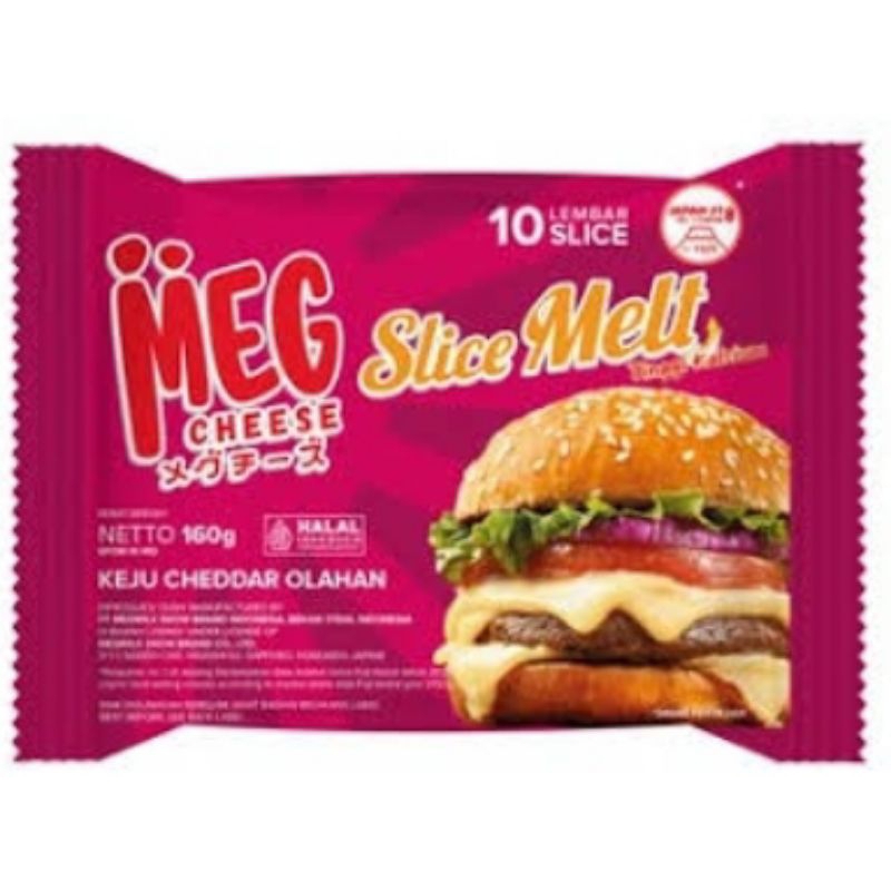 

Keju Meg Slice Melt Serbaguna isi 10Pcs