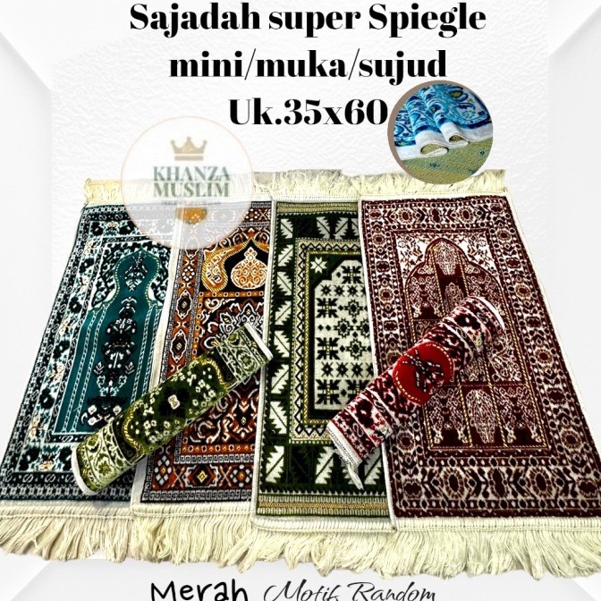 Terbaik SAJADAH MUKA PREMIUM TURKISAJADAH MINISUJUD KECIL  grosir random
