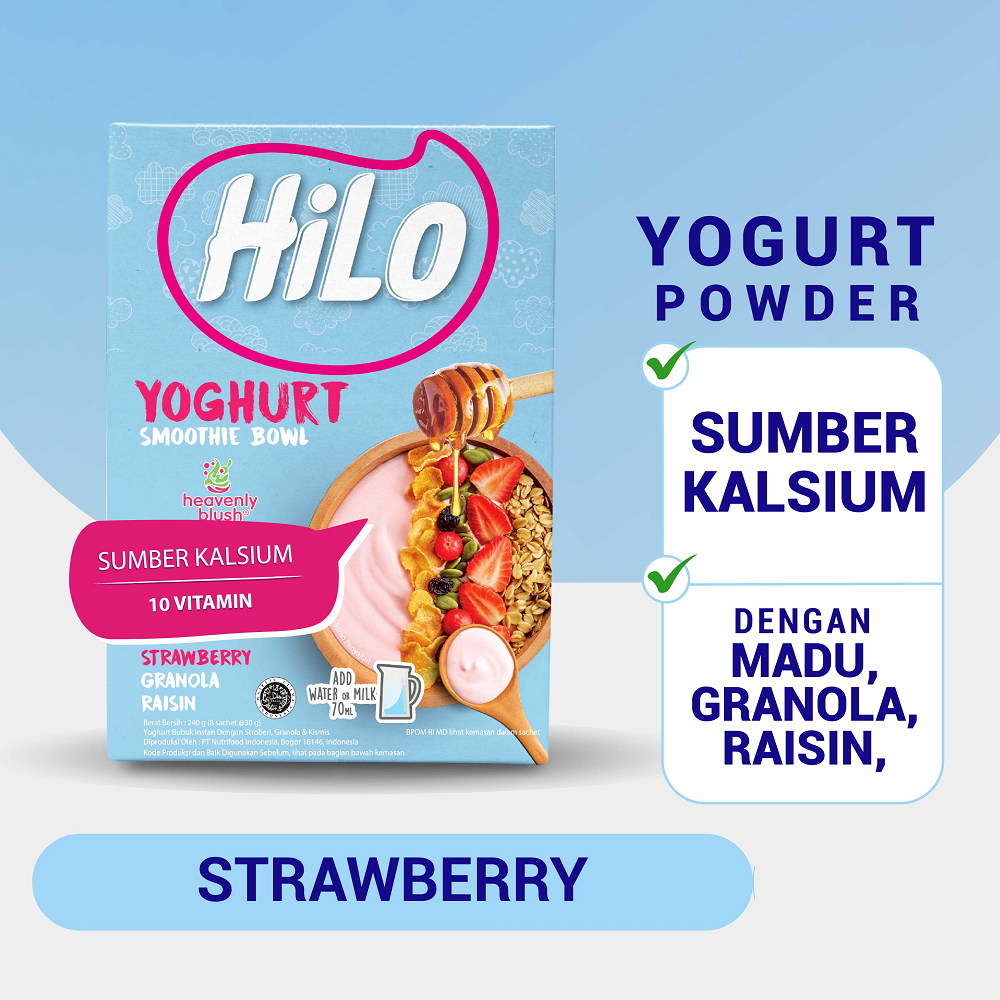 

HILO Yoghurt Smoothie Bowl Heavenly Blush 30g - Yogurt Powder