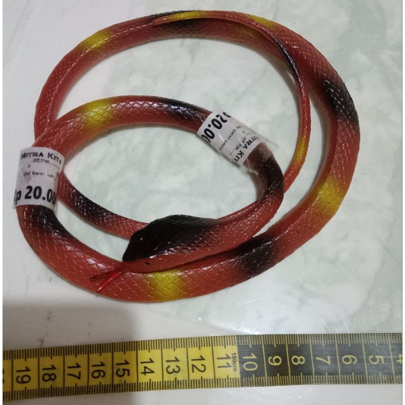 Grosir Mainan Replika Hewan Binatang Reptil Reptile Ular Karet