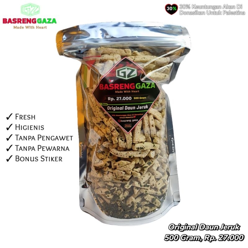 

BASRENG GAZA 500 GRAM, ORIGINAL DAUN JERUK