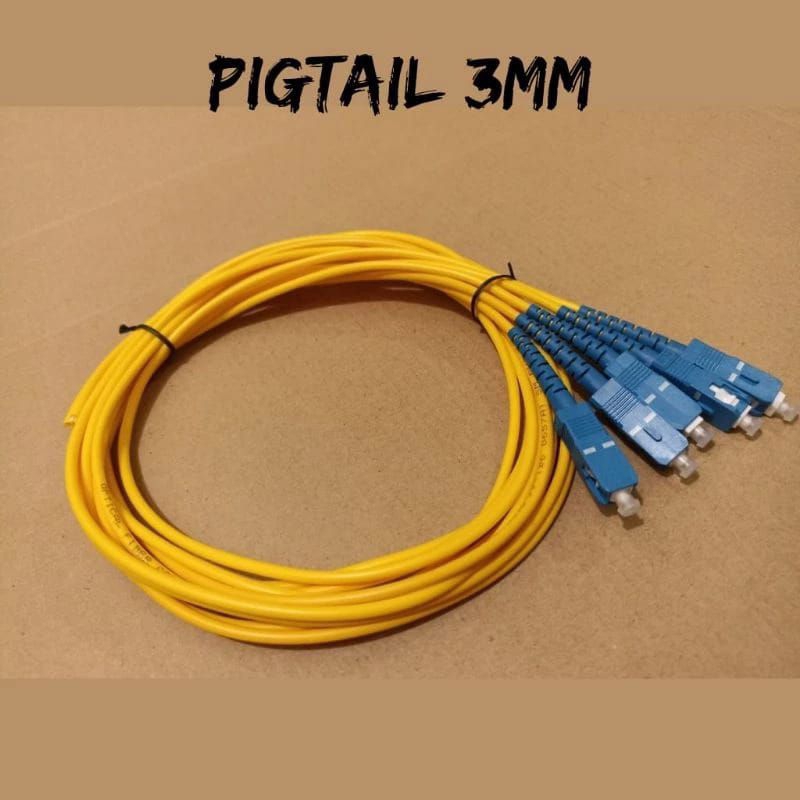 Pigtail SC UPC 3mm 2mm Pigtail SC UPC panjang 1,5Meter