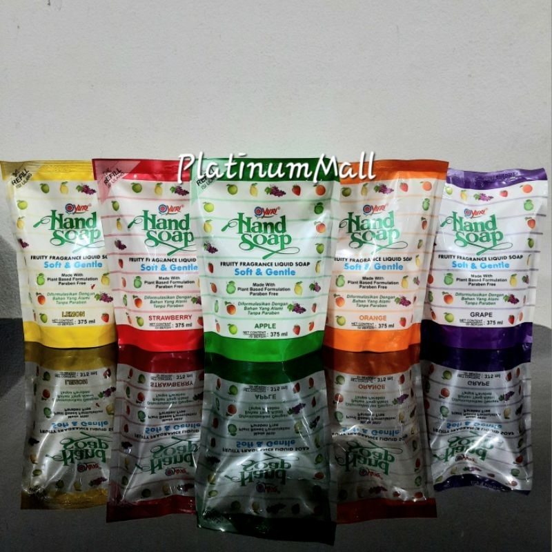 sabun cuci tangan YURI hand soap pump 410ml / sabun cuci tangan YURI refill 375ml