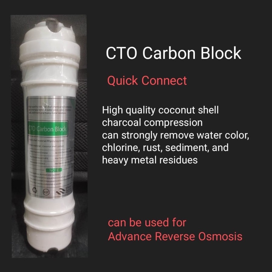 Cartridge Filter Post Carbon / CTO  inline Filter Air