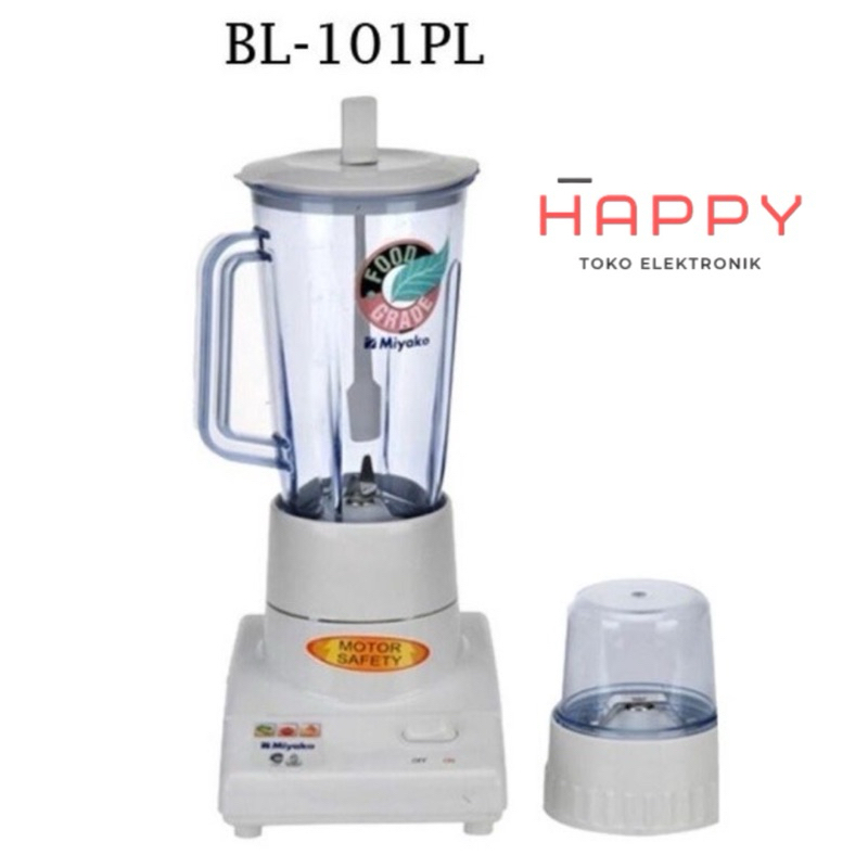 Blender Miyako BL-101PL 2in1 Blender Listrik 2 Tabung Plastik Miyako BL 101 PL Miyako BL 101PL