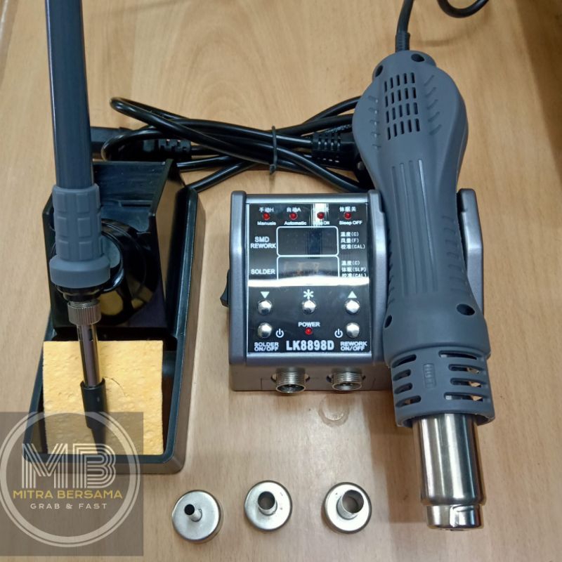 BLOWER+SOLDER LION KING 8898D DIGITAL 2IN1 ORIGINAL