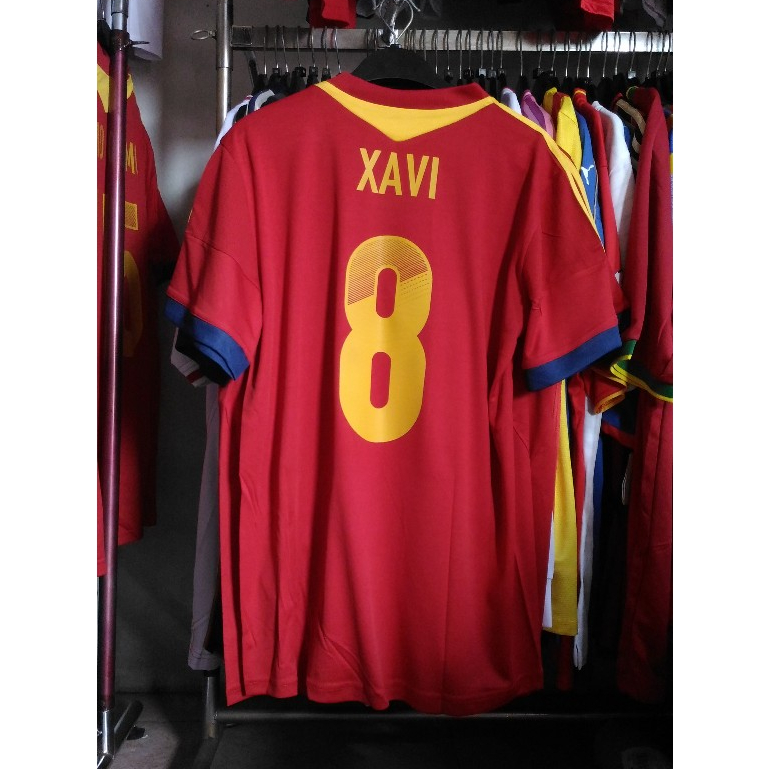 Jersey Bola Retro GO Spanyol 2013 Home XAVI 8
