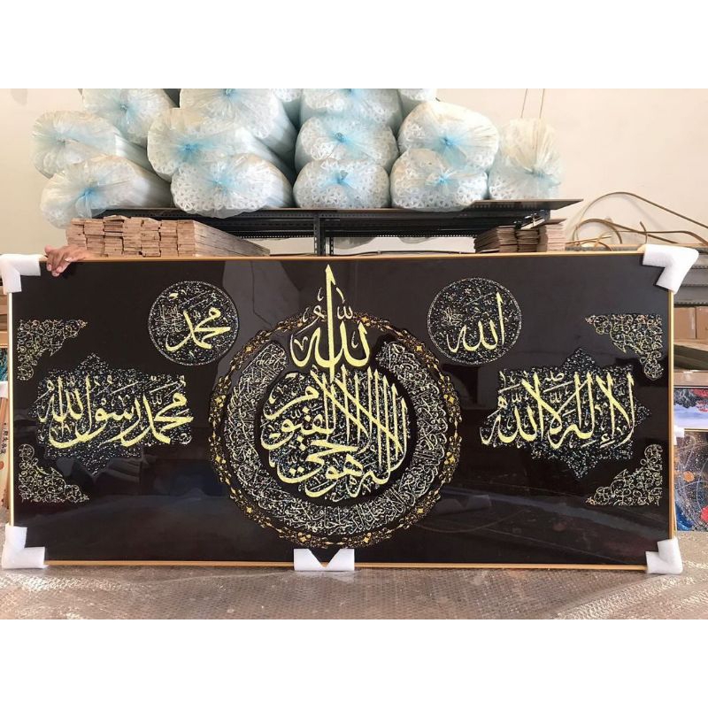 lukisan Porcelain Diamond 5d lukisan kaligrafi