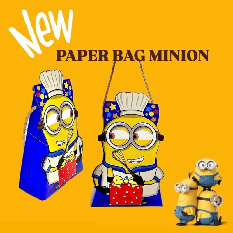 

TERBARU Joyful Paper Bag Minion / Goodie Bag Ulang Tahun Anak Motif Karakter Minion MKvin / PaperBag Ultah / Tas Ultah Perayaan / Tas Hampers Lebaran / Kotak Acara Pesta Birthday Anak Cewek Cowok / Bingkisan Snack Tas Jinjing / Paper bag Karakter Lucu