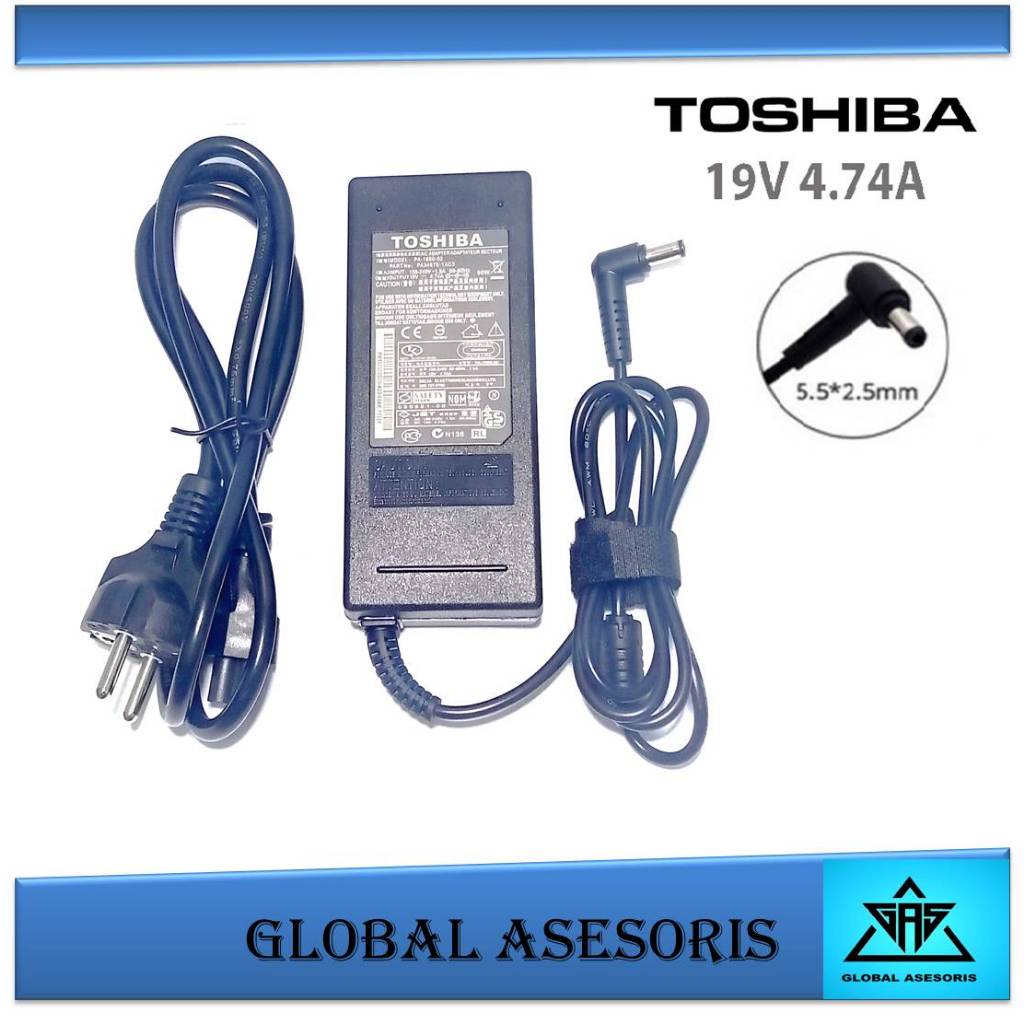 Charger Laptop Toshiba 19v 4.74a Pa3467u-1aca Pa3714u-1aca Pa3715u-1aca L855-S5405 L855d-S5117 L855d