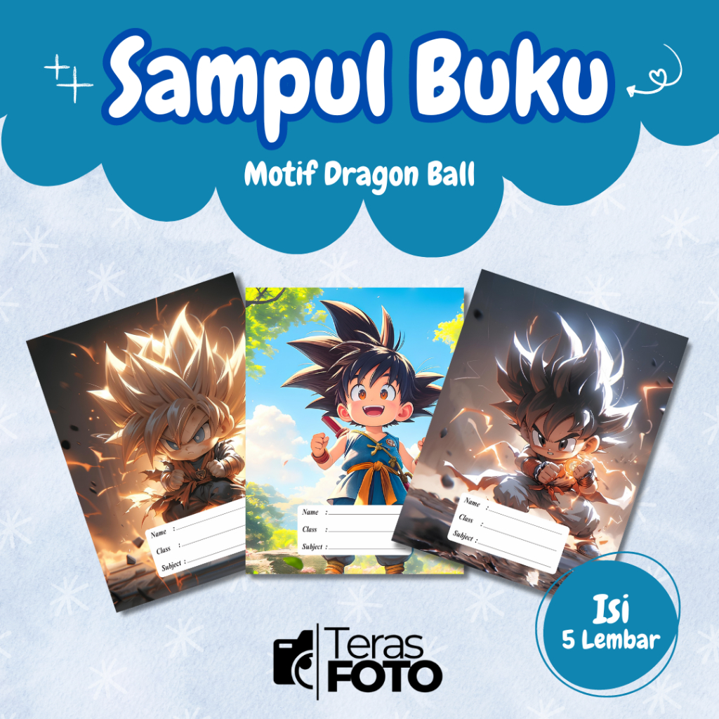 

(Isi 5 Lembar) SAMPUL BUKU MOTIF ESTETIK DRAGONBALL / SAMPUL BUKU TULIS SIDU CAMPUS BIGBOSS / SAMPUL BUKU BOOK COVER A5/B5 / SAMPUL BUKU AESTHETIC