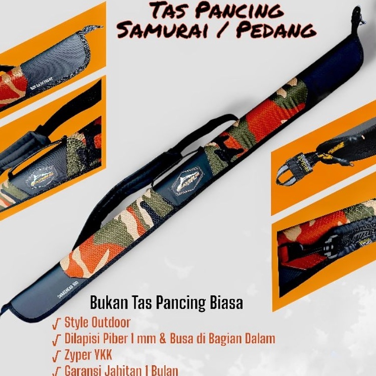 Pabrik Resmi  SEAKING45  Tas Pancing  Tas Joran  Samurai Pedang