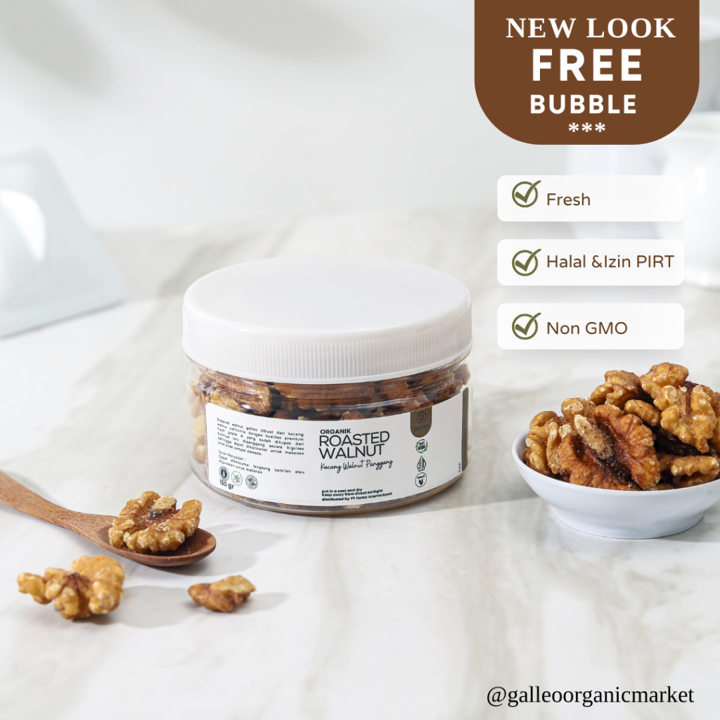 

Nafariz724 Kacang Walnut Panggang / Roasted Walnut Galleo Premium Nuts