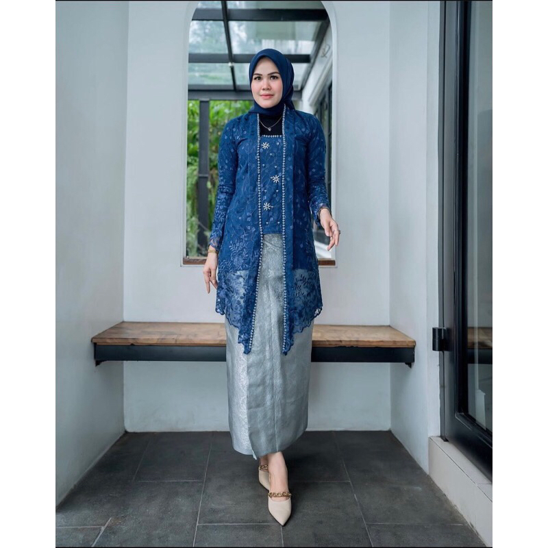 Set Kebaya Tunik Kutu Baru Songket /Kebaya Kutu Baru / Kebaya Modern/kebaya kekinian/Kebaya Tunik Mo