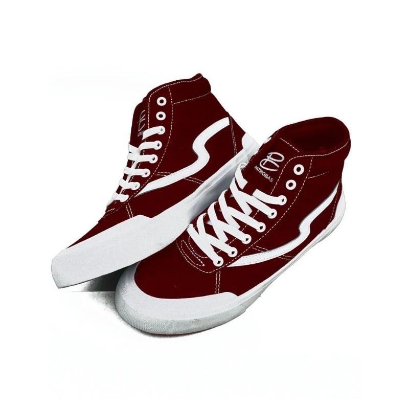 PATROBAS IVAN HIGH Maroon ukuran 42 (sepatu tema 17 agustusan) / Sepatu VENTELA warna NEVY ukuran 42