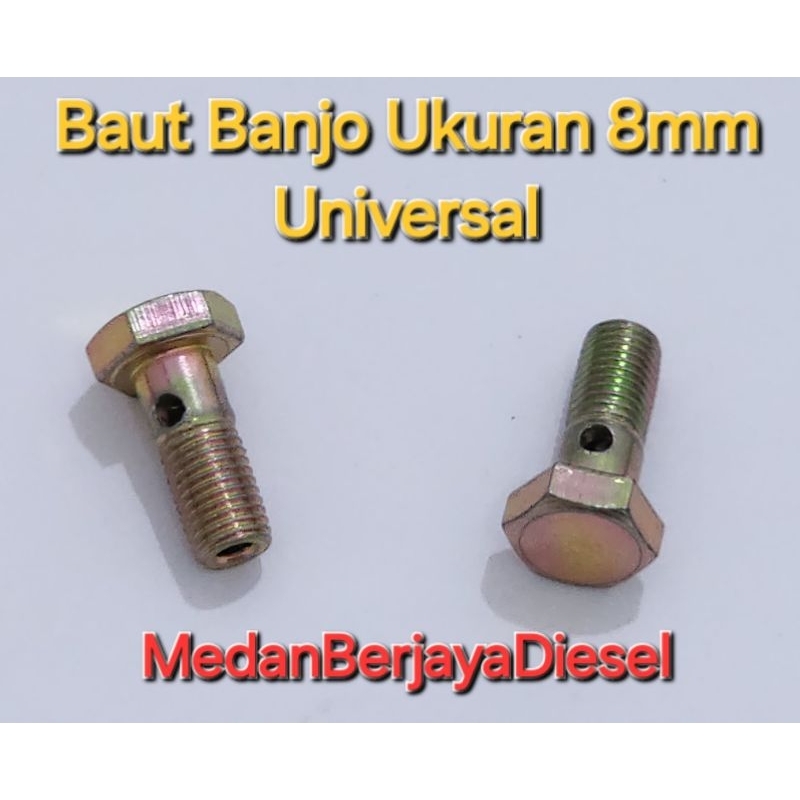 Baut Banjo 8 mili Baut Oli Baut Minyak Solar 8mm Universal Serbaguna