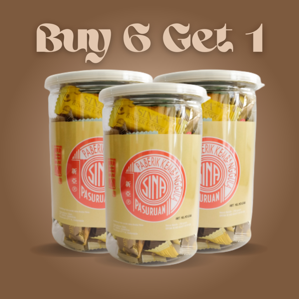 

BUY 6 GET 1 || Mix Ginger Chew Jar ( Permen Jahe Rasa Original, Peppermint, Jeruk, Orange )