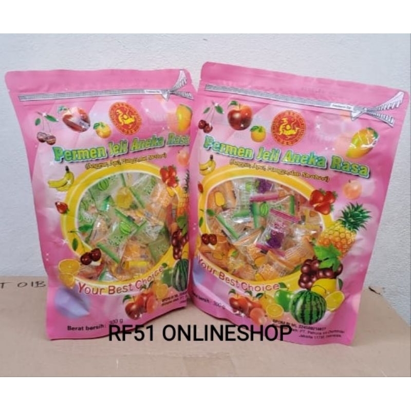 

CHEN LIANG JI PERMEN JELI ANEKA RASA BUAH 300gr (ANGGUR, APEL, MANGGA, STRAWBERRY)