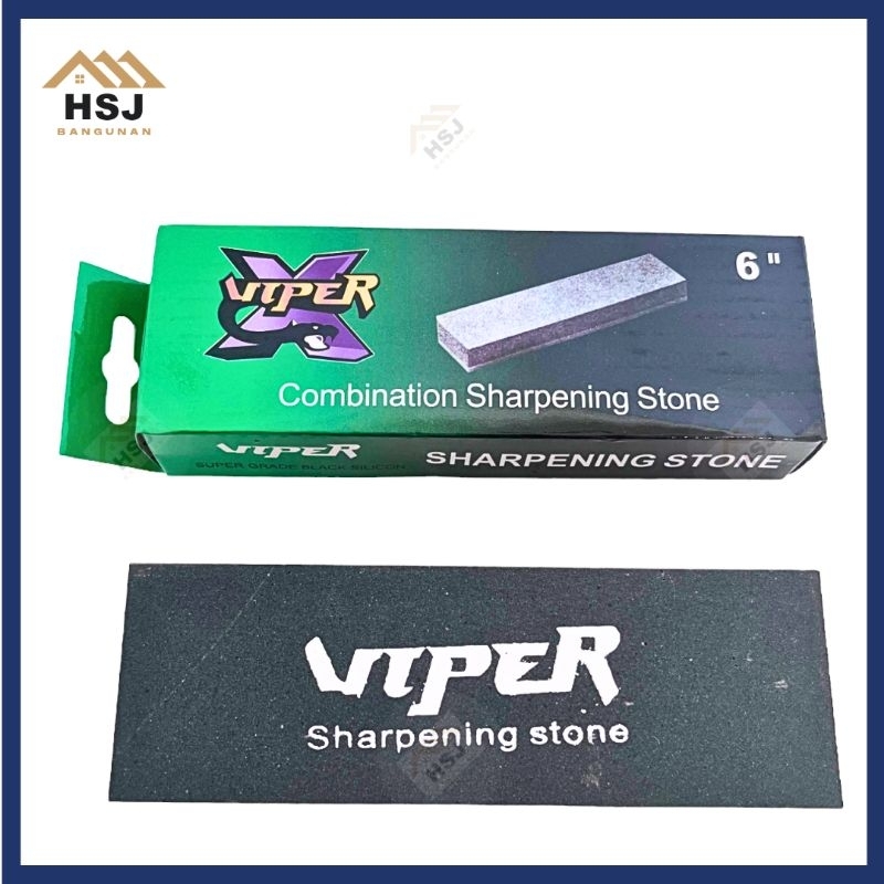Batu Asah Gosok Ungkal Sharpening Stone VIPER 6 Inch Batu Ungkal