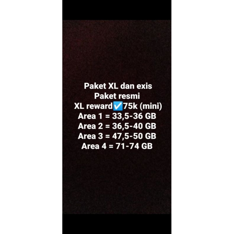 kuota XL dan exis live on murah meriah