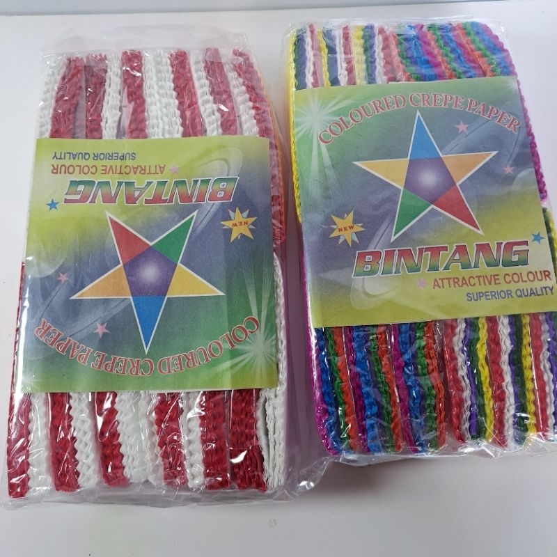 

1 Pack Kertas Krep Besar Kertas Dekorasi Warna Warni/ Coloured Crepe Paper