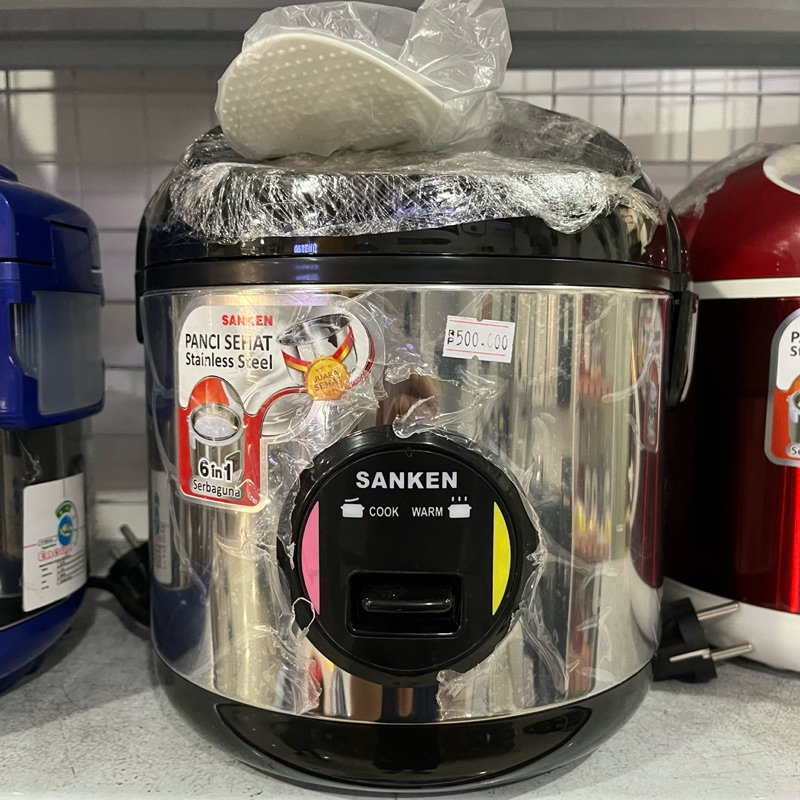 Sanken Rice Cooker SJ-203 BK (Black/ Hitam) Stainless Steel
