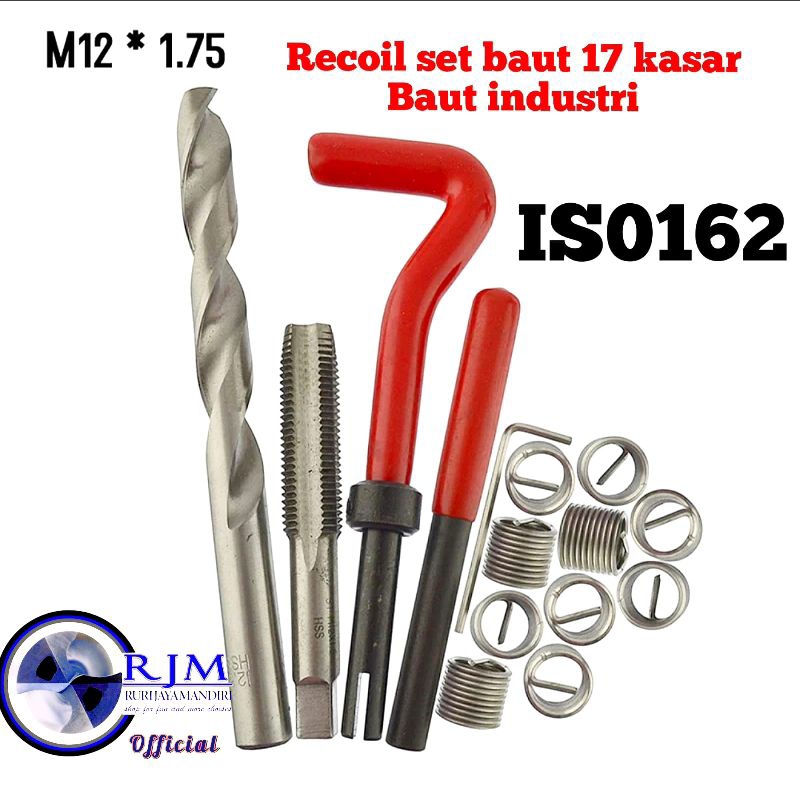 recoil set m12x1.75 recoil baut 17 kasar baut industri bukan recoil m6x1.0