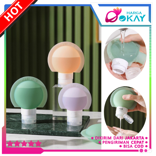 HO Refil Botol Sabun Shampoo Mandi / Botol Sabun Lotion Travel Traveling Soft Silikon / Botol  Make 