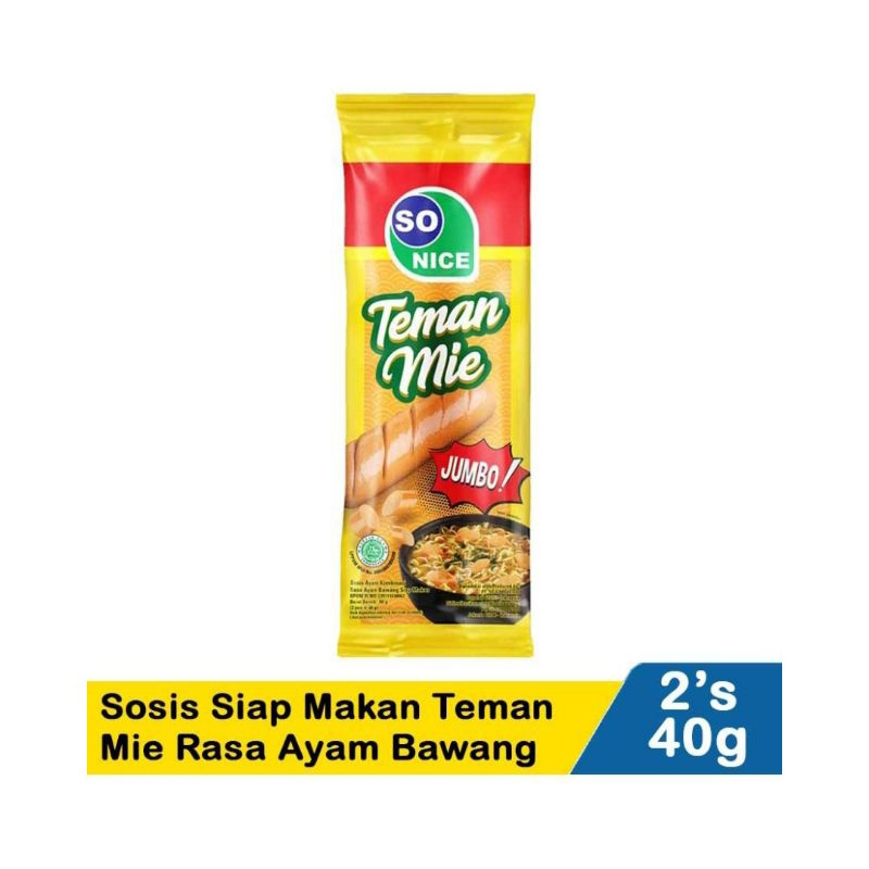 

So Nice Sosis siap Makan Teman mie rasa ayam bawang isi 2 80 Gram