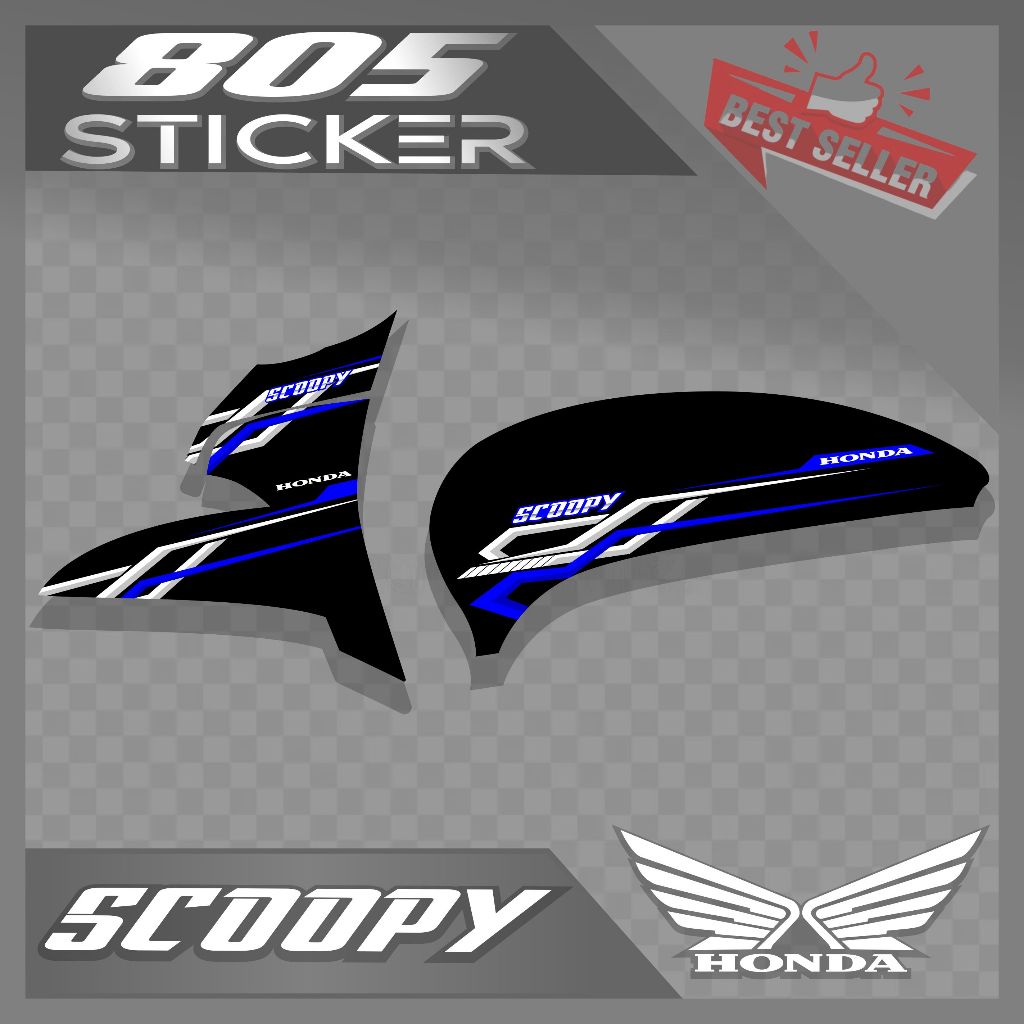 STRIPING HONDA SCOOPY NEW/STIKER SCOOPY PRESTIGE/STRIPING MOTOR SCOOPY 2021-2023