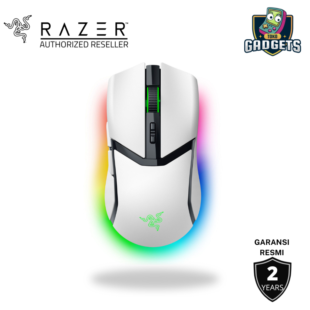 Razer Cobra Pro - White - RGB Wireless Gaming Mouse