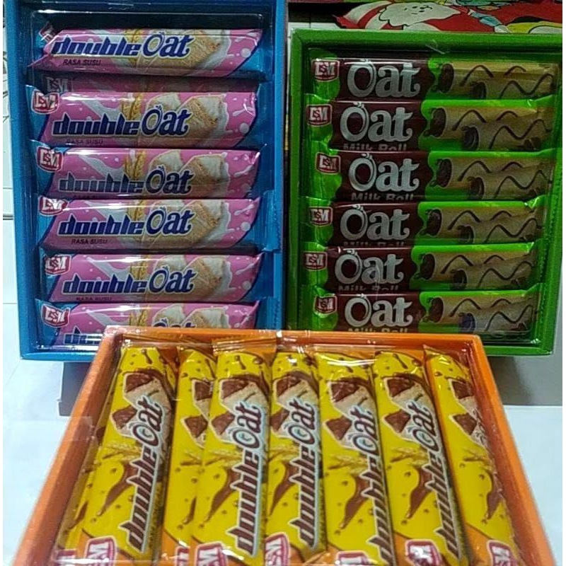 

Oat dsm 1box isi 30 double oat coklat