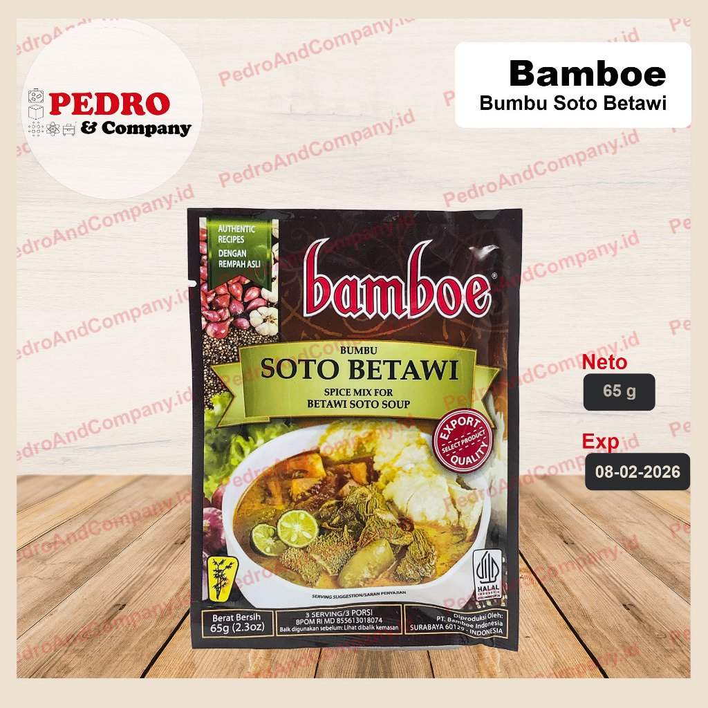 

Bamboe bumbu soto betawi 65 gram - betawi soto soup - instant spice indonesian