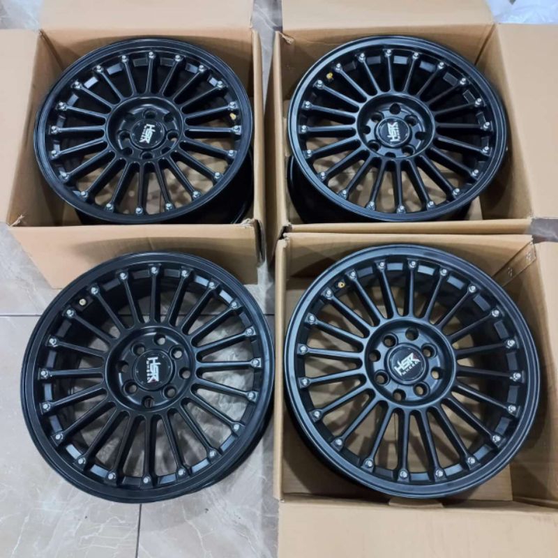 Velg Bekas JJC HSR Ring 16 lebar 7 et 42 pcd 4x100 4x114 kondisi bagus