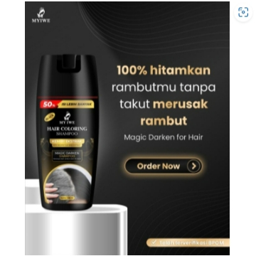 My iwe hair coloring shampoo BLACK