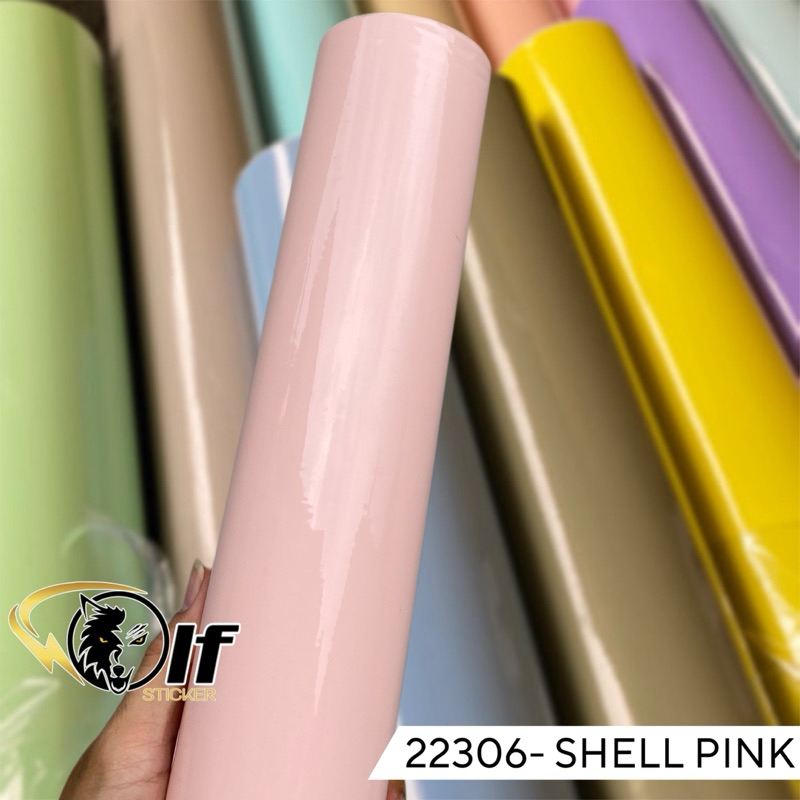Skotlet motor pastel glossy sticker scotlite pastel shell pink skotlet pink soft premium lebar 50cm
