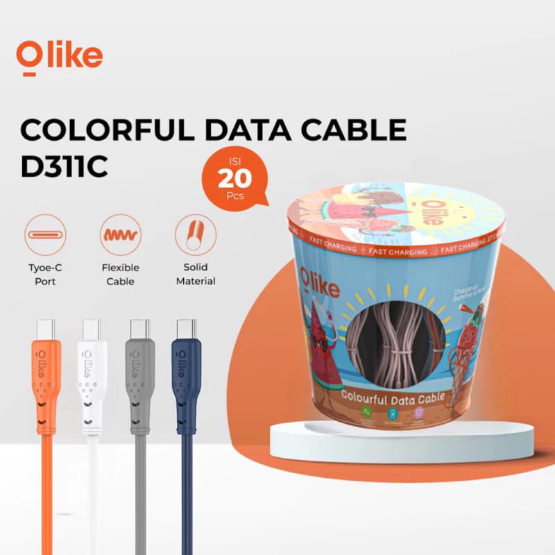 KABEL DATA OLIKE D31C (TYPE-C) 1 TOPLES