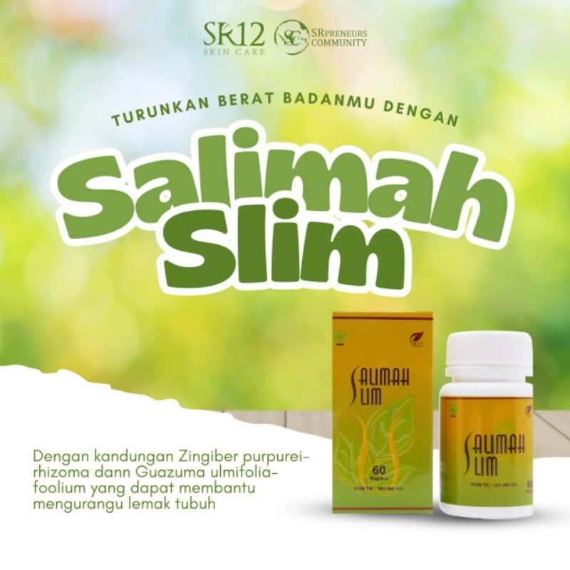 Salimah Slim SR12 / Pelangsing herbal alami/ penurun berat badan