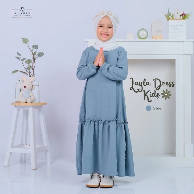 Layla Dress Kids / Gamis Anak/ Gamis Layla Anak / Gamis Layla