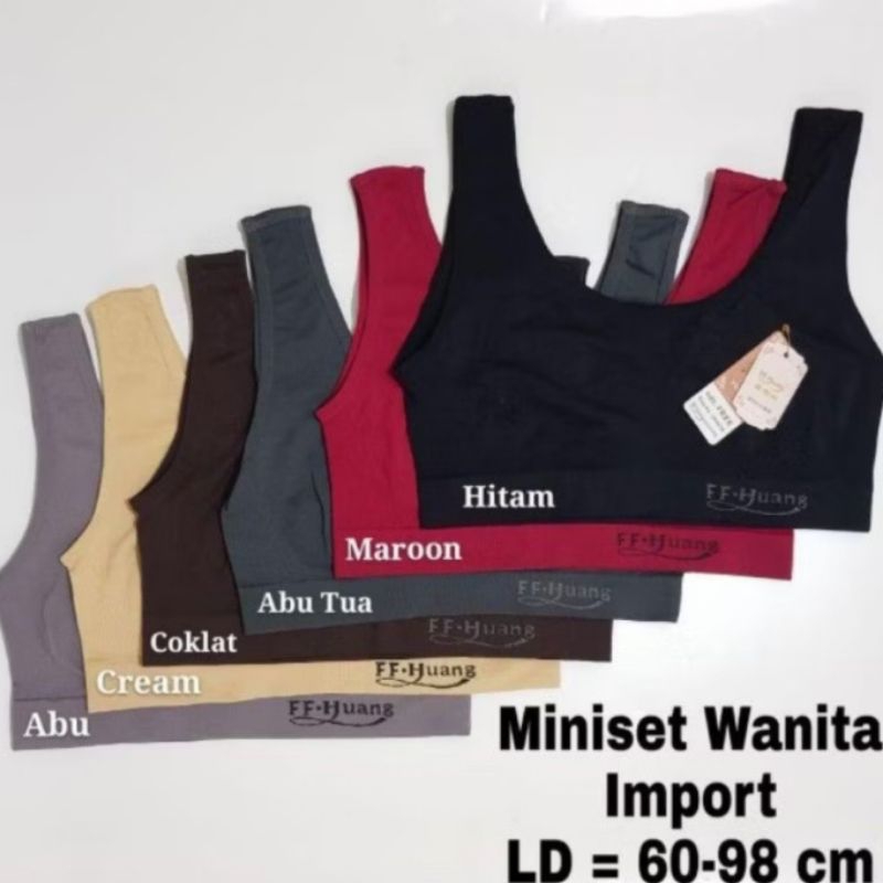 3pcs Miniset Wanita Dewasa Bahan Rajut Jumbo
