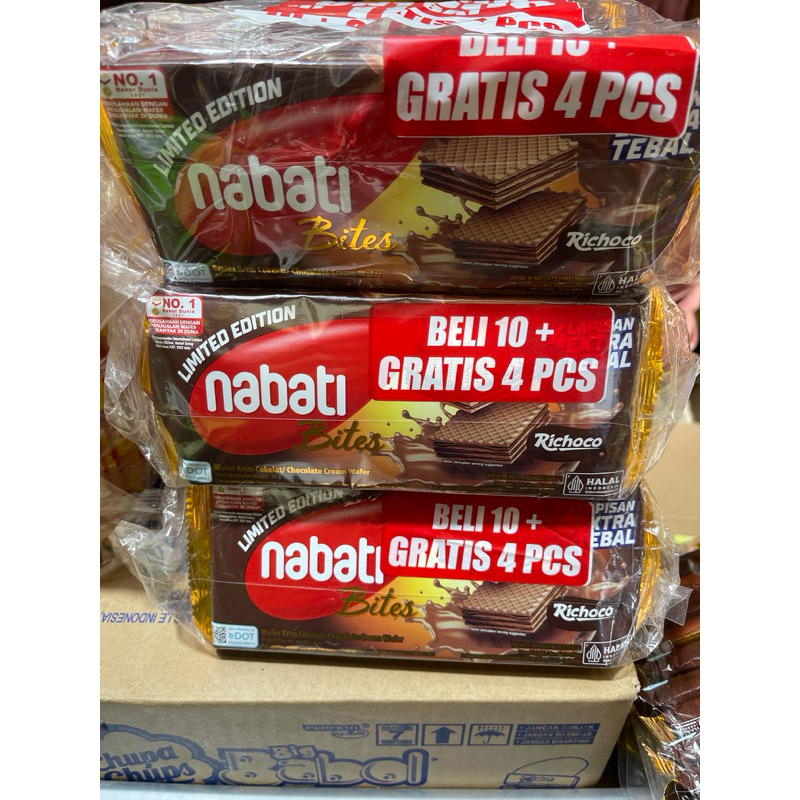 

NABATI BITES COKLAT 2000 ( ISI 14 PCS )