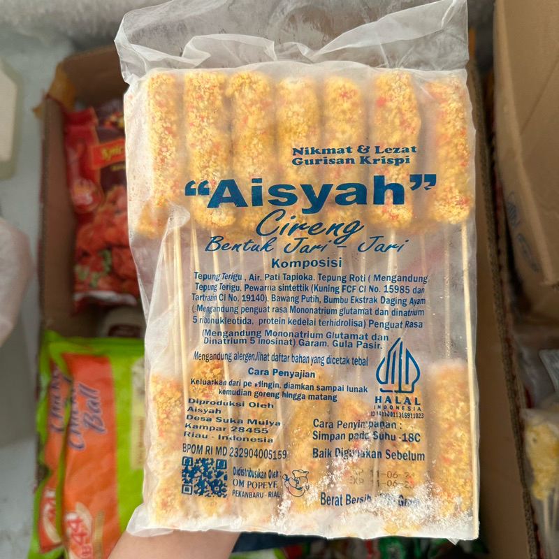 

Aisyah Cireng Bentuk Jari Jari