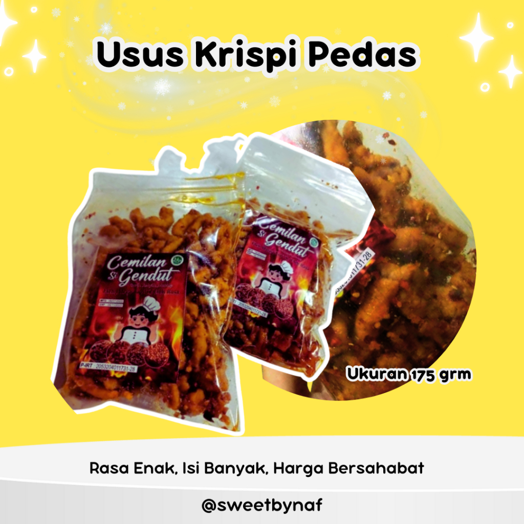 

Usus pedas/ Usus Krispi/ Usus Crispy/ Cemilan Bandung