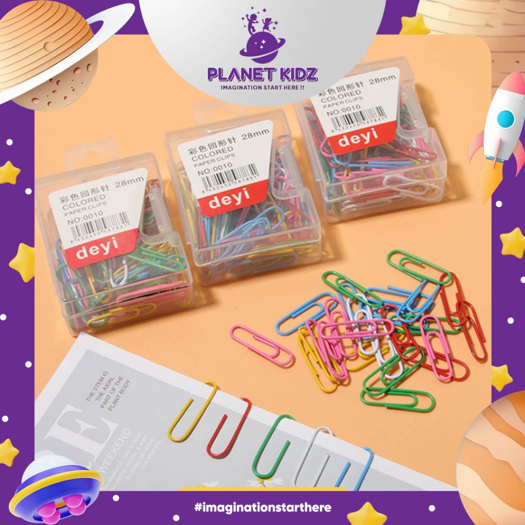 

PLANETKIDZ ATK24 paper clips per packpaper clips warna warni ukuran 28mm