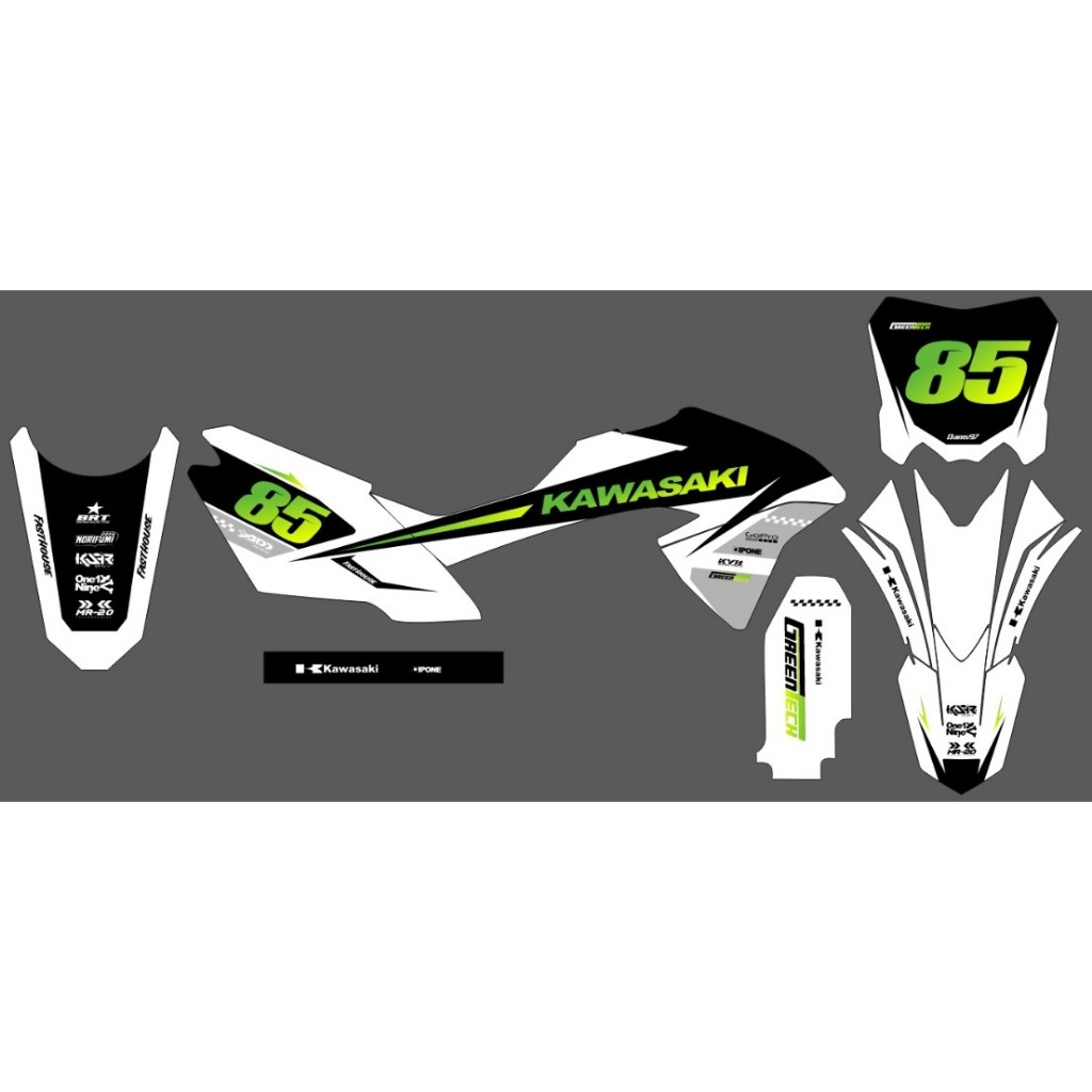 Decal KAWASAKI KLX BF PUTIH