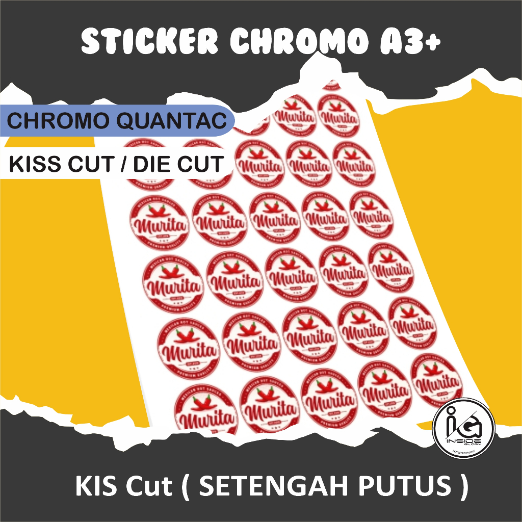 

Cetak Stiker Chromo A3+ CUT SEHARI JADI | Cetak Sticker Chromo | Label Chromo | Print Stiker Chromo