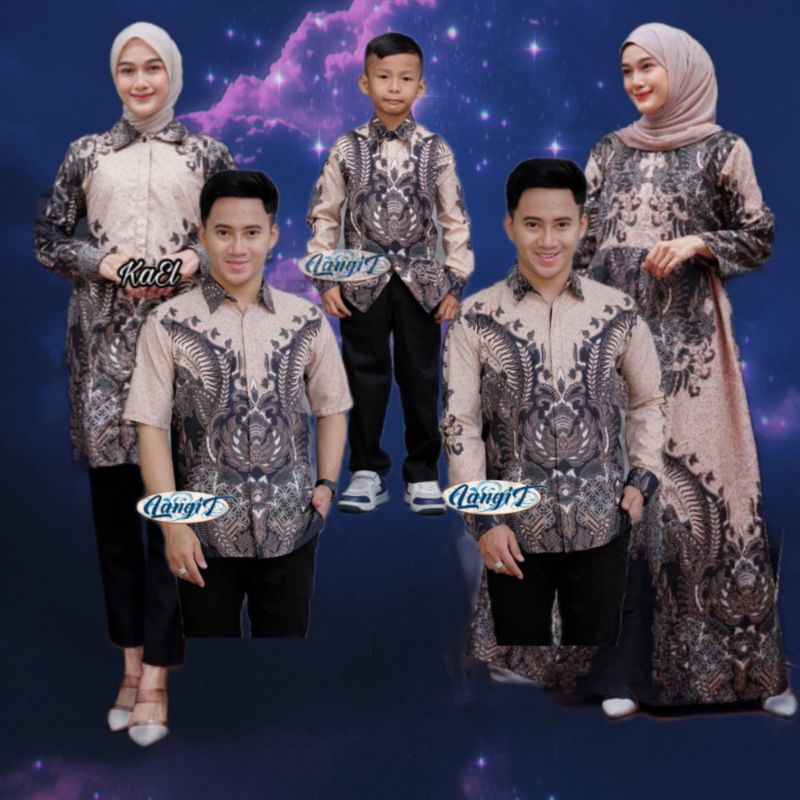 BISA PISAH || Couple Batik Suami Istri Anak Cowok 2-13 Tahun Alexander || Sarimbit Batik Family M,L,