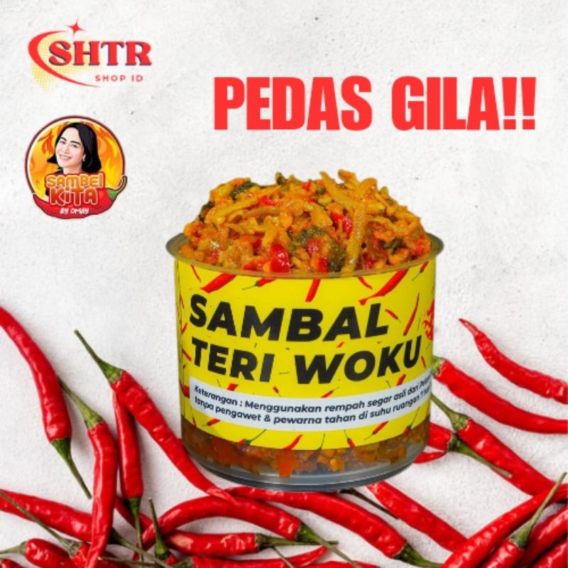 

SAMBAL TERI WOKU PEDAS BY OMAY 100 GR - COCOK UNTUK JADI LAUK SAAT MAKAN