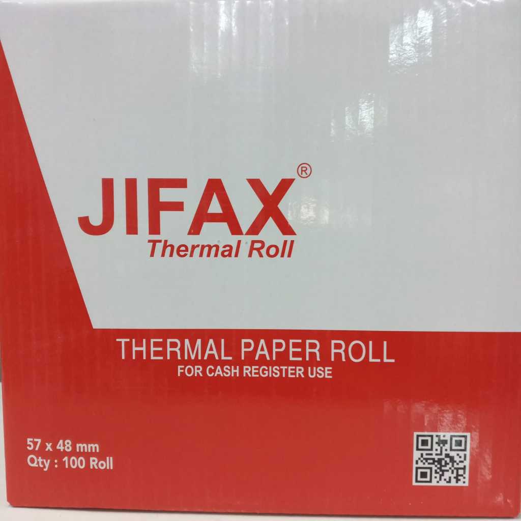 

Thermal roll 57x48 mm jifax merah -murah