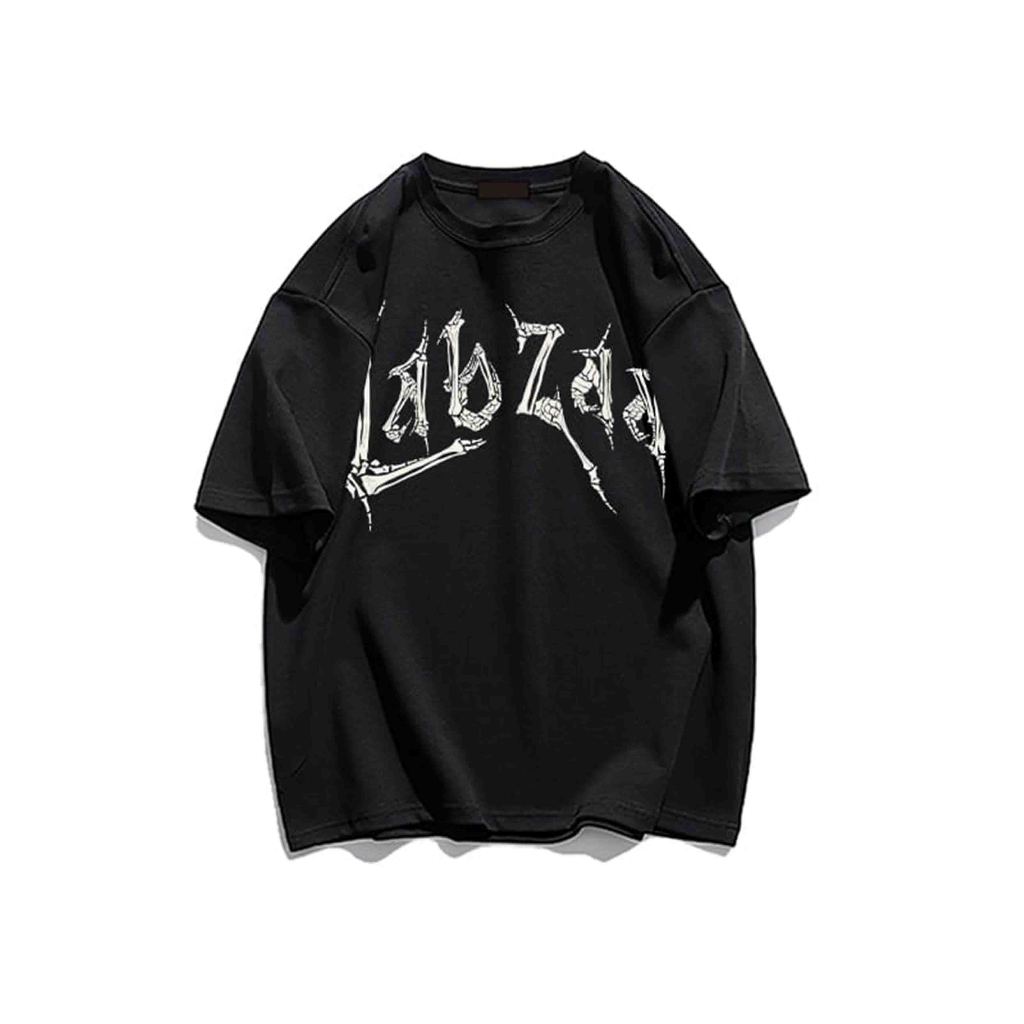 Lengan Pendek Retro Pola Tengkorak Korean Style T-shirt /Kaos Atasan Wanita/Baju Oversize Wanita/Kao